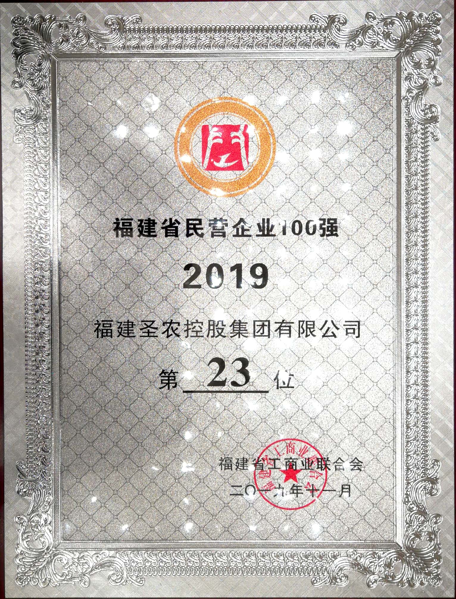 2019（南宫国际集团）福建民营企业100强